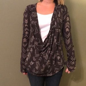 Chevron long sleeve top